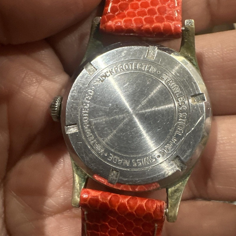 Works‎ VTG 1940s MILUS Shock-Resist 17J Swiss Military Style Watch Serviced 32mm - Picture 11 of 14